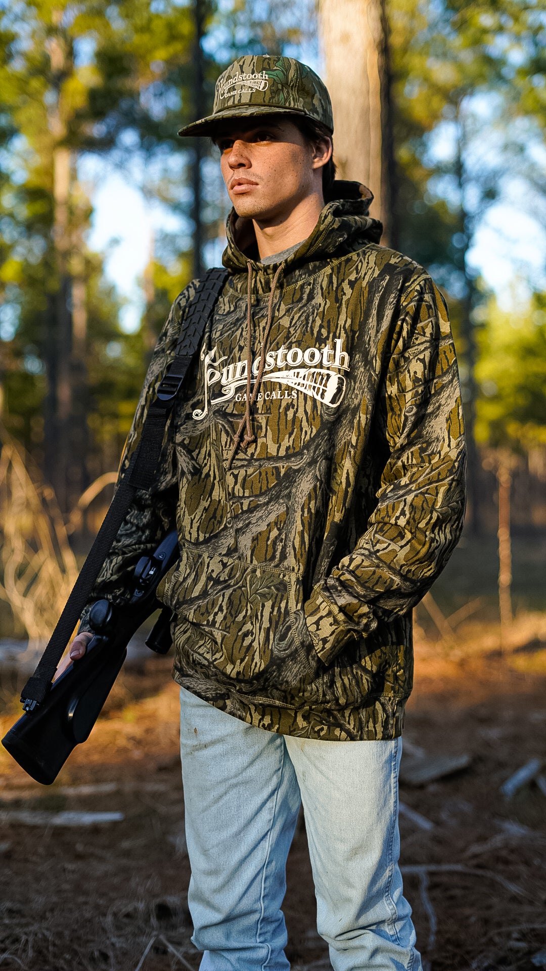 Mossy Oak Treestand Camo Hoodie – Houndstooth Game Calls
