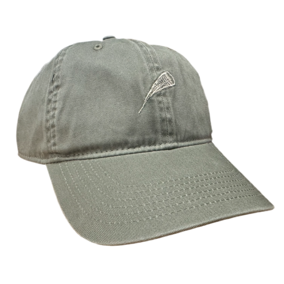Turkey Feather Hat – Light Moss Green Hunting Cap with Embroidered