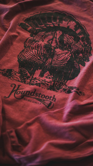 Houndstooth Strutter Long Sleeve T-Shirt | Comfort Colors Red