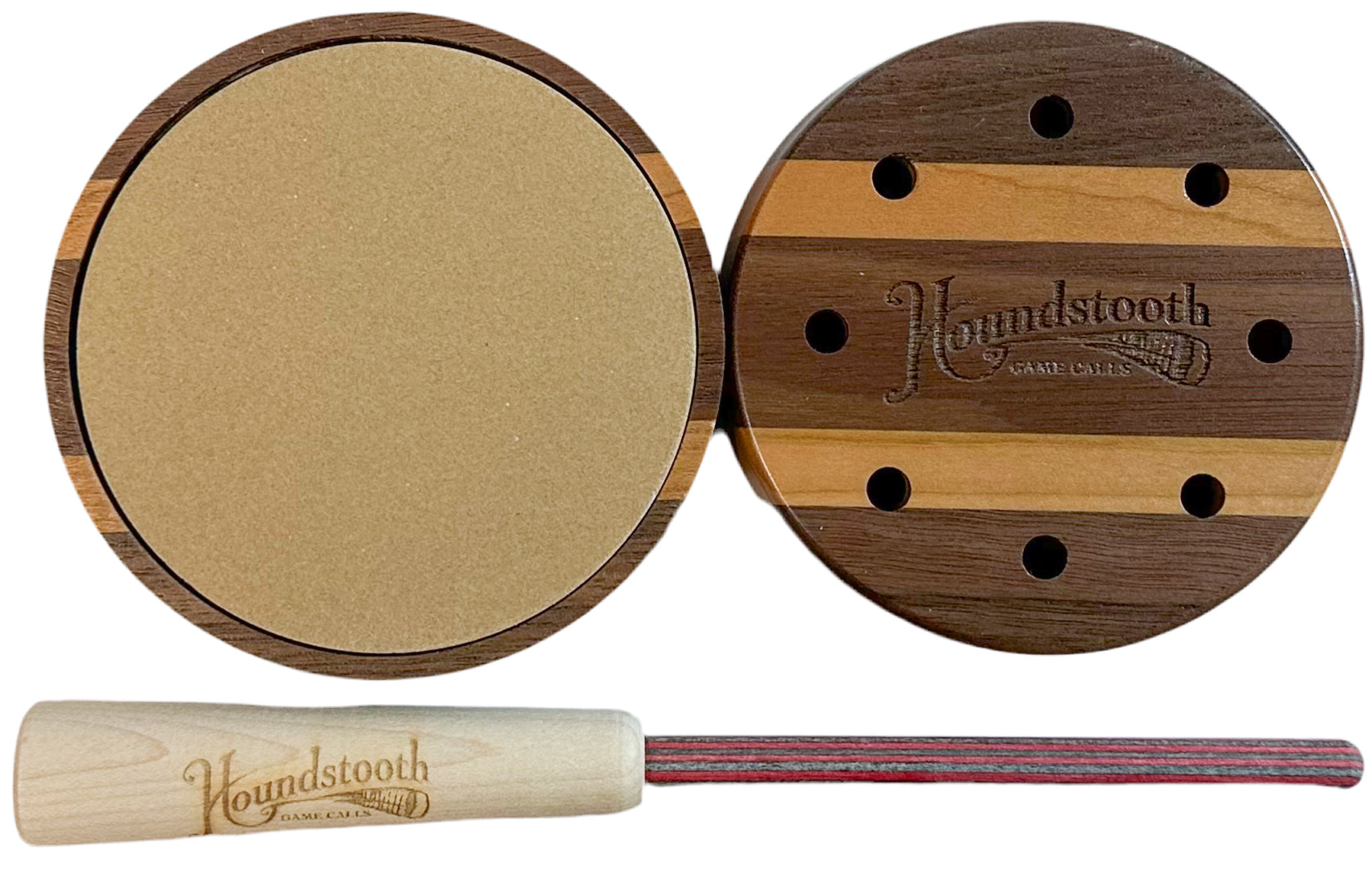 Call Builder's Select Friction Turkey Pot Call Strikers – Set Of 2, Dymondwood & Rosewood, USA Made