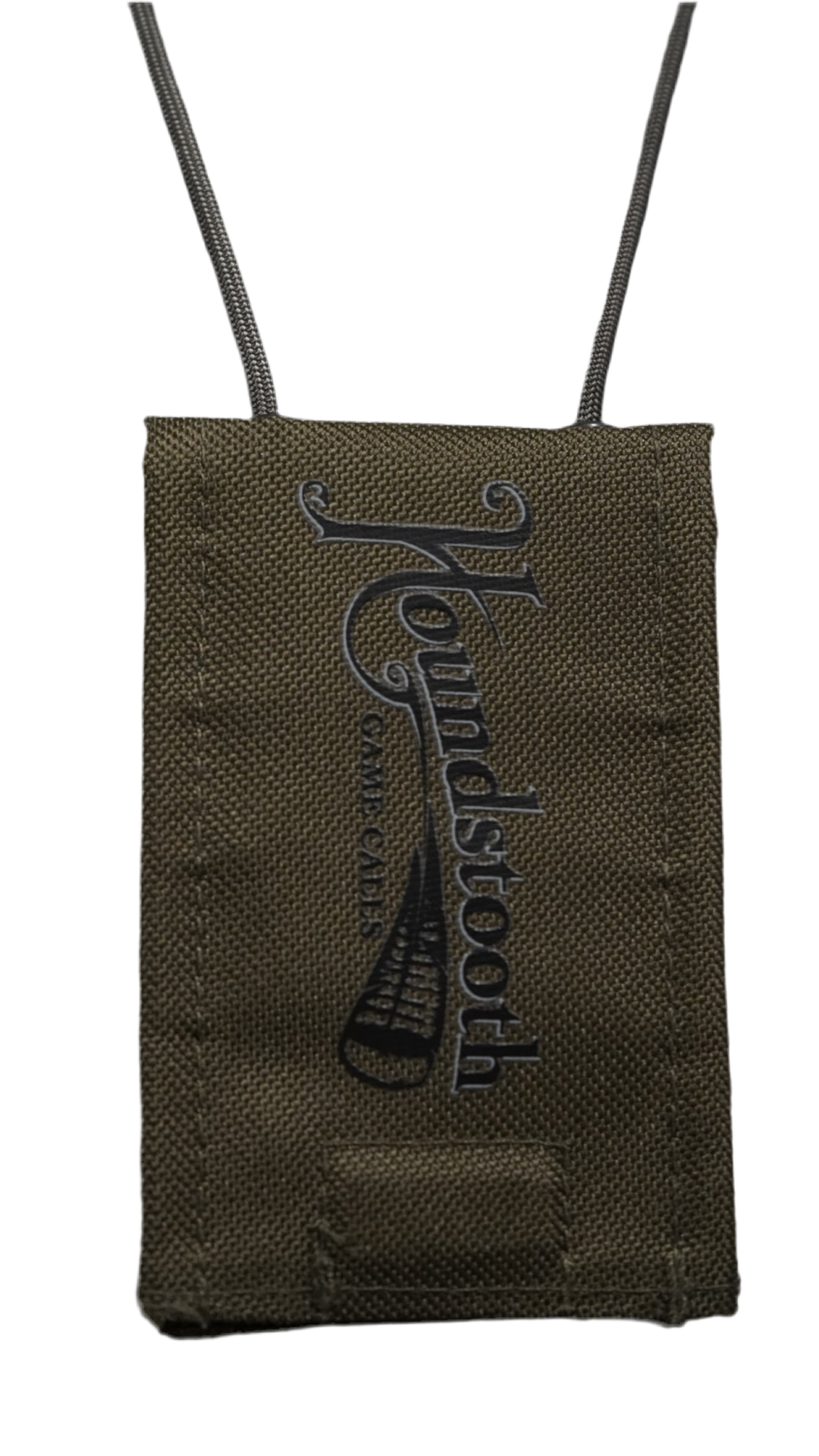 Houndstooth Mouth Call Pouch - Olive Drab (Solid Color)