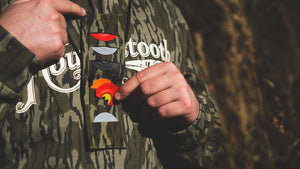 Houndstooth Mouth Call Pouch - Greenleaf