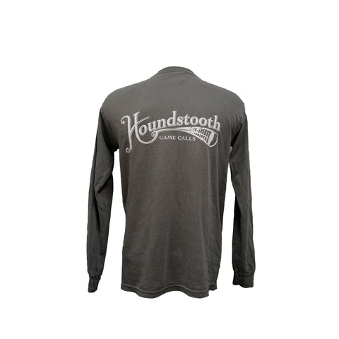 Houndstooth Grey Long Sleeve Logo Shirt