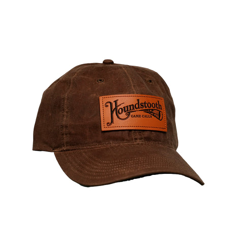 Houndstooth Game Calls Leather Patch Waxed Hat