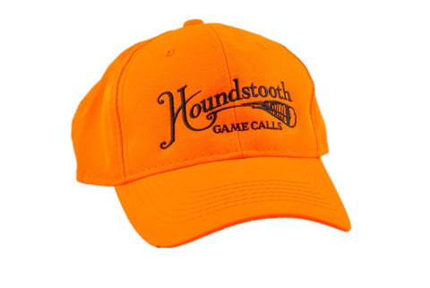 Houndstooth Hunter Orange Logo Hat