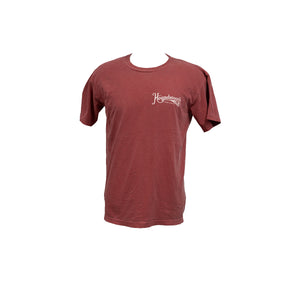 Houndstooth Game Calls Logo Comfort Color Red Short Sleeve T-Shirt LP